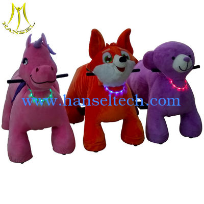 Hansel kids plush power wheels ride on animal for outdoor playground fournisseur