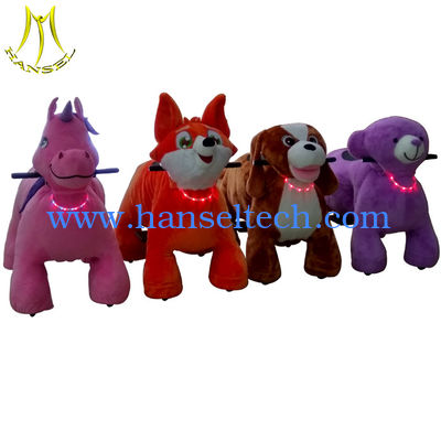 Hansel cheap indoor stuffed animal toy ride electric kids ride on animal toy fournisseur