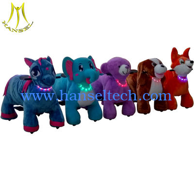 Hansel cheap indoor stuffed animal toy ride electric kids ride on animal toy fournisseur