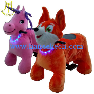 Hansel cheap indoor stuffed animal toy ride electric kids ride on animal toy fournisseur