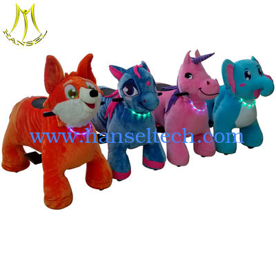 Hansel cheap indoor stuffed animal toy ride electric kids ride on animal toy fournisseur
