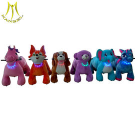 Hansel popular kids plush ride on animal electronic kids walking animals fournisseur
