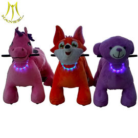 Hansel popular kids plush ride on animal electronic kids walking animals fournisseur