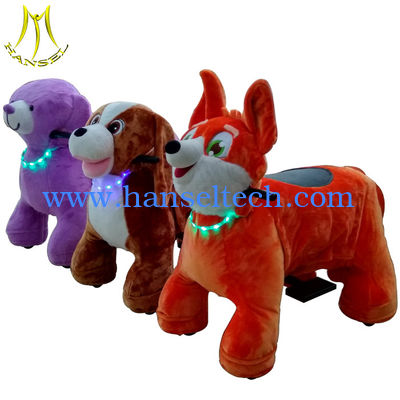 Hansel amusement plush battery powered happy rides on animal for sale fournisseur