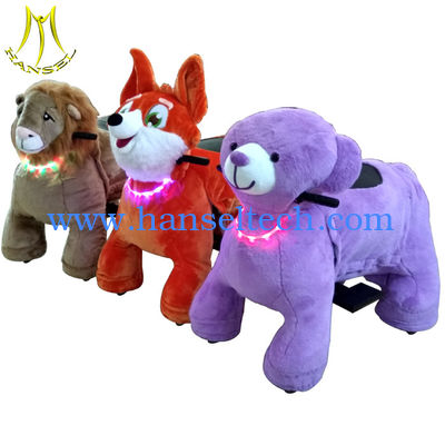 Hansel amusement plush battery powered happy rides on animal for sale fournisseur
