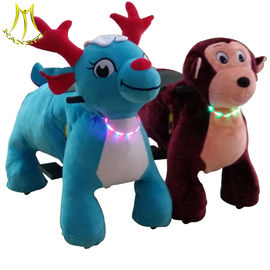 Hansel theme park equipment plush battery operated electric animal scooters fournisseur