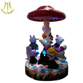Hansel   Merry go round amusement park Rides equipment  3seat happy carousel rabbit for sale fournisseur