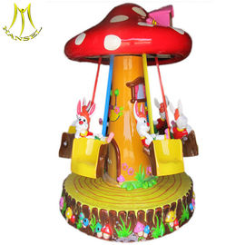 Hansel   Merry go round amusement park Rides equipment  3seat happy carousel rabbit for sale fournisseur