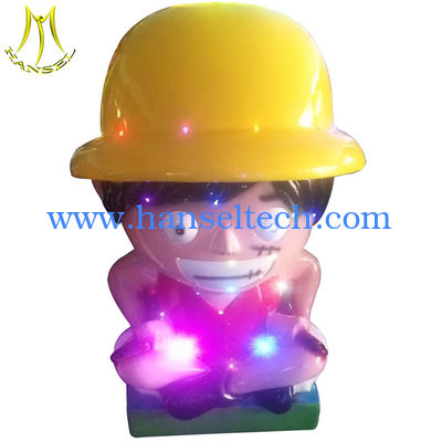 Hansel popular small coin operated fiberglass kiddie ride from China for sale fournisseur