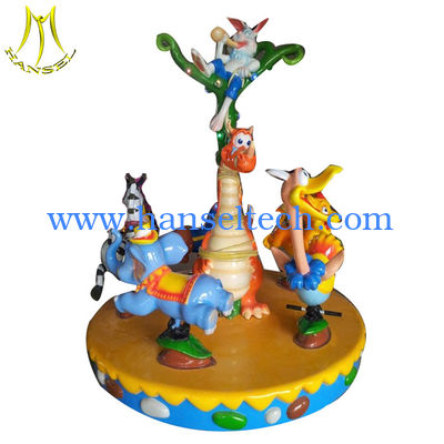 Hansel  Park equipment carsousel horses coin operated kiddie rides carousel fournisseur