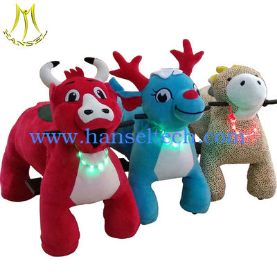 Hansel motorized plush animals electric riding toys electronic riding horse toy fournisseur