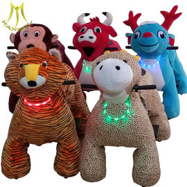 Hansel electric plush electronic kid riding horse toy shopping mall fournisseur