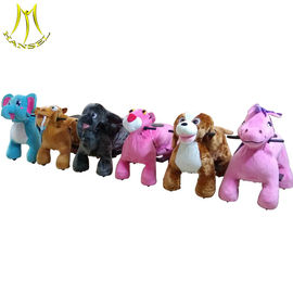 Hansel happy rides on animal plush kids ride on electric animal scooter for sale fournisseur