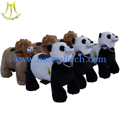 Hansel party park ride animal model electric coin operated pony riding toy fournisseur