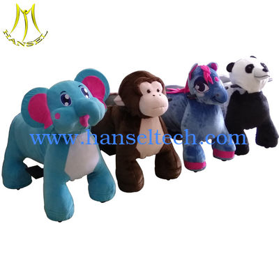 Hansel party park ride animal model electric coin operated pony riding toy fournisseur