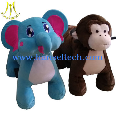 Hansel children fun birthday party games plush toy kid rides on animals fournisseur