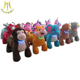 Hansel coin operated electric animal walking rides plush unicorn ride for kids fournisseur