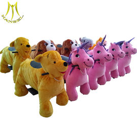 Hansel horse walking children ride on racing coin operating happy ride on animal fournisseur