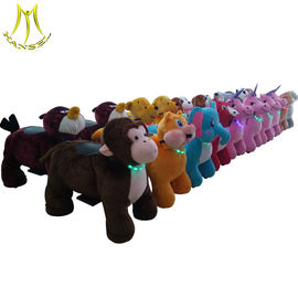 Hansel horse walking children ride on racing coin operating happy ride on animal fournisseur