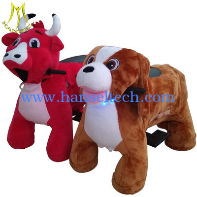 Hansel electric ride on coin operated plush animals toy machine fournisseur