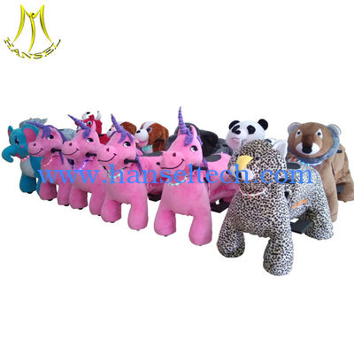 Hansel wholesale animals battery cars electric plush animal toy rides fournisseur