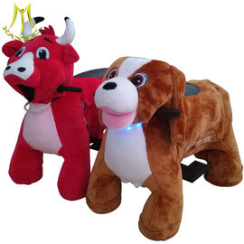 Hansel fairground kids motorized animal toy rides on plush motorized animals fournisseur