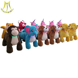 Hansel 2018 electric plush motorized riding animals toys for mall fournisseur