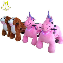 Hansel indoor kiddie ride on horse plush toy for amusement park fournisseur