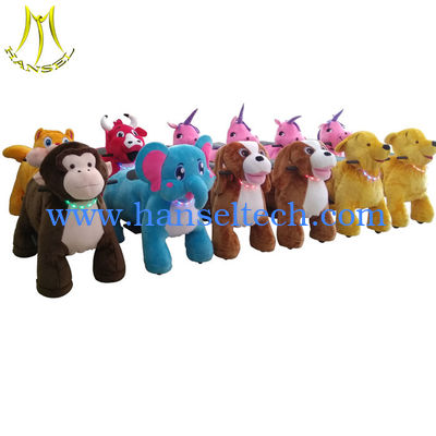 Hansel amusement park coin operated electric walking animal ride on Unicorn fournisseur