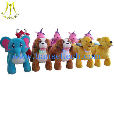 Hansel amusement park coin operated electric walking animal ride on Unicorn fournisseur
