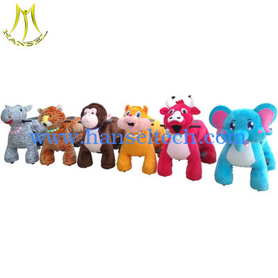 Hansel amusement park coin operated electric walking animal ride on Unicorn fournisseur