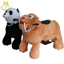 Hansel Guangzhou wholesale walking coin operated motorized plush riding animals fournisseur