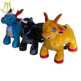 Hansel popular carnival games plush electric ride on animals with 4 wheels fournisseur