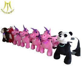 Hansel children electric ride on plush motorized animals for shopping mall fournisseur