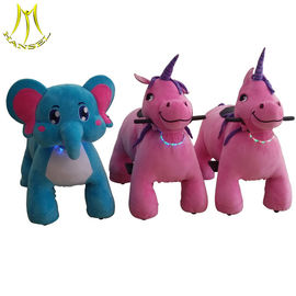 Hansel happy kid ride battery electric animal scooter stuffed rides fournisseur