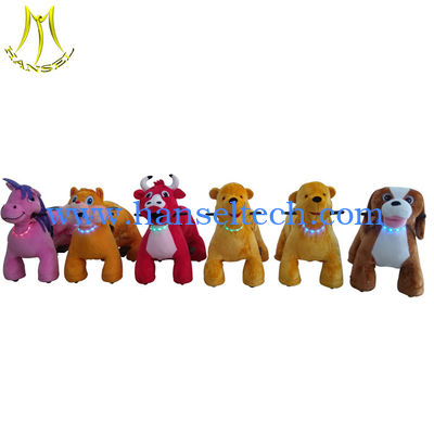 Hansel kids plastic fence battery operated bike plush amusement rides fournisseur