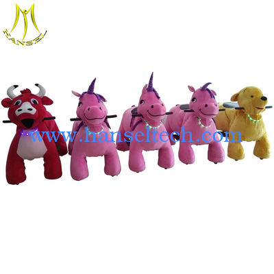 Hansel commercial indoor play centre games kids token operated motorized animals fournisseur