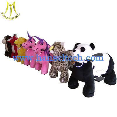 Hansel safari plush moving electronic animal horse rides toys fournisseur
