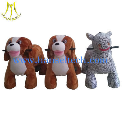 Hansel  plush dog toys rides child animal car electric walking toys for mall fournisseur