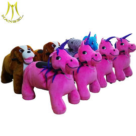 Hansel animal toy rides toy horse on wheels plush animal electric scooter fournisseur