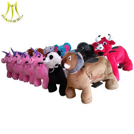 Hansel amusement indoor plush walking animals electric scooter for sale fournisseur