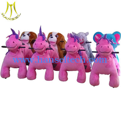 Hansel amusement park motorized plush riding animals animal ride fournisseur