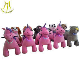 Hansel children amusement coin operated plush motorized animals for sale fournisseur