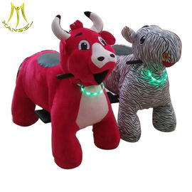 Hansel  attractions in china motorized plush riding animals battery operated bull ride fournisseur