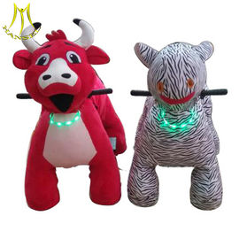 Hansel  attractions in china motorized plush riding animals battery operated bull ride fournisseur