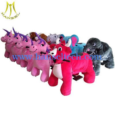 Hansel Guangzhou factory outdoor plush moving toy car animal ride fournisseur