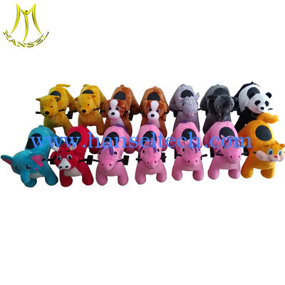 Hansel amusement stuffed rideable walking animal ride coin rides for rental fournisseur