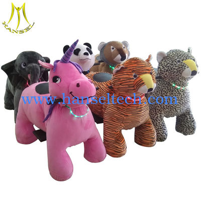 Hansel Guangzhou indoor coin operated ride on animal plush ride fournisseur
