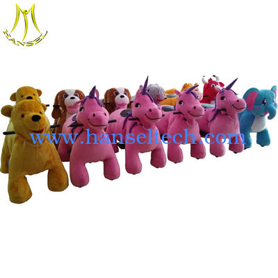 Hansel Guangzhou indoor coin operated ride on animal plush ride fournisseur