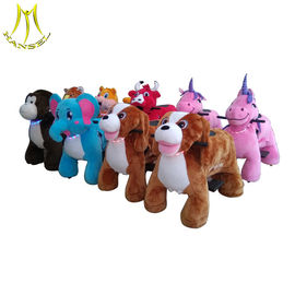 Hansel   hot selling walking plush battery electric animal carts for kids fournisseur